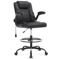 Morkprism Drafting Chair,tall Office Chair for Standing Desk,black, 23.6 inches (W) x 23.6 inches (D) x 40 inches (H)