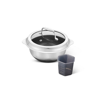 HexClad Hybrid Nonstick 2-Quart Rice Pot, Induction Ready, Dishwasher Safe