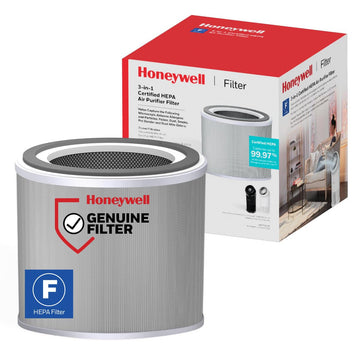 Honeywell Genuine “F” HEPA Air Filter Replacement for Honeywell HPA6000, 3-in-1 Filter, HEPA & Carbon – Captures up to 99.97% of Allergens
