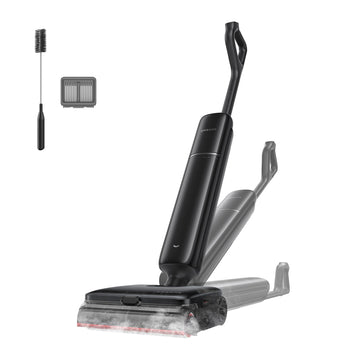 DREAME Aero Pro Steam Wet Dry Vacuum Mop, 392? Steam Cleaning, 28kPa Suction, 3.88in Ultra-Slim Vacuum Mop Combo, 0 Hair Tangle for Pet Owner, Heated Brush Wash, Hot Air Drying, Up to 70min Runtime