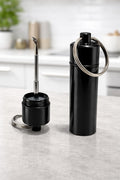 Portable Vitamin Spices Holder Case Bottle Seasoning Container Organizer Dispenser Reminder for Travel - Black