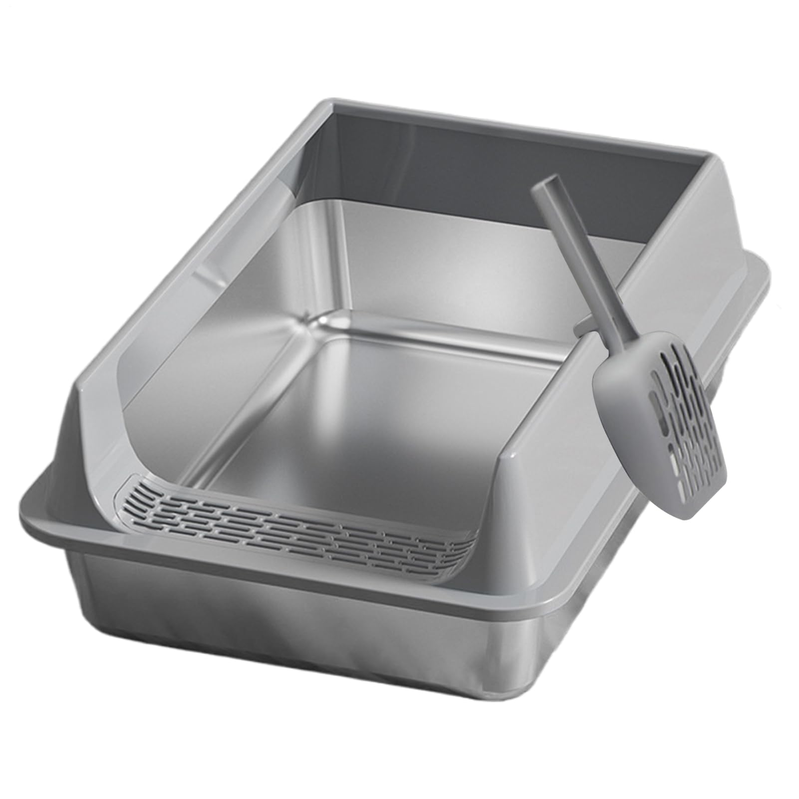 Cat Toilet - Thickened Pet Litter Box, Durablee Odor Control Design, Easy Cleaning with Matching Scoop, Anti-Splash High Wall Structure | Practical Indoor Outdoor Solution for Living Room Use