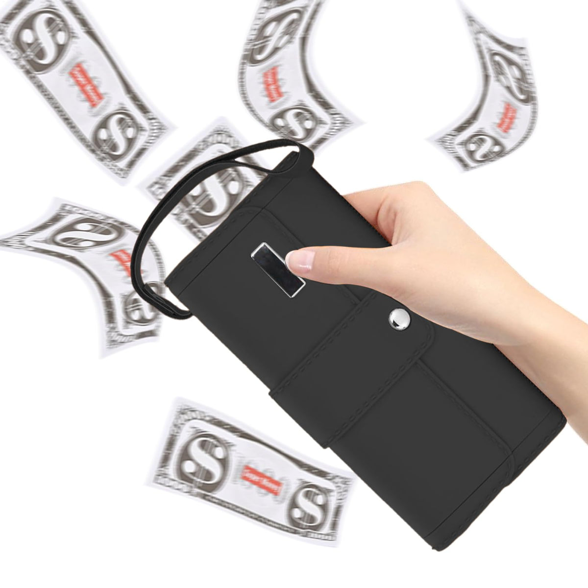 Wallet Money Slinger,Paper Playing Spary Money,Hilarious Prank Toy That Sprays Moneys,Battery-Operated Realistic Funny,Fun Party Game and A Must-Have for Birthday Parties.