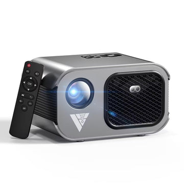 Home Projector with WiFi and Bluetooth, Native 1080P, 4K Support, Portable Smart Projector, Mirror Screen, Compatible with Android, iOS SmartPhone/PC/PS5/TV Stick for Home Movies