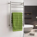 Towel Warmer Drying Rack 10-Bar Stainless Steel Wall Mounted Electric Heated Towel Rack Warmer Electric Heated Towel Rack for Bathroom (Plugin) ()