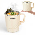 Electric Hot Pot, 1.5L Mini Portable Ramen Cooker for Shabu Shabu, Soup, Oatmeal. Rapid Heating Electric Pot for Dorm Room & Quick Meals. Dual Power Control, Stainless Steel Interior.