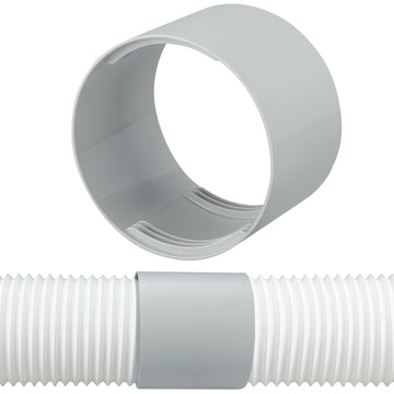 Portable Air Conditioner Exhaust Hose Coupler 5.9 Inch AC Exhaust Hose Connector Extender AC Hose Coupling Extension Support Clockwise and Counter Clockwise Threads for Air Conditioning Accessories