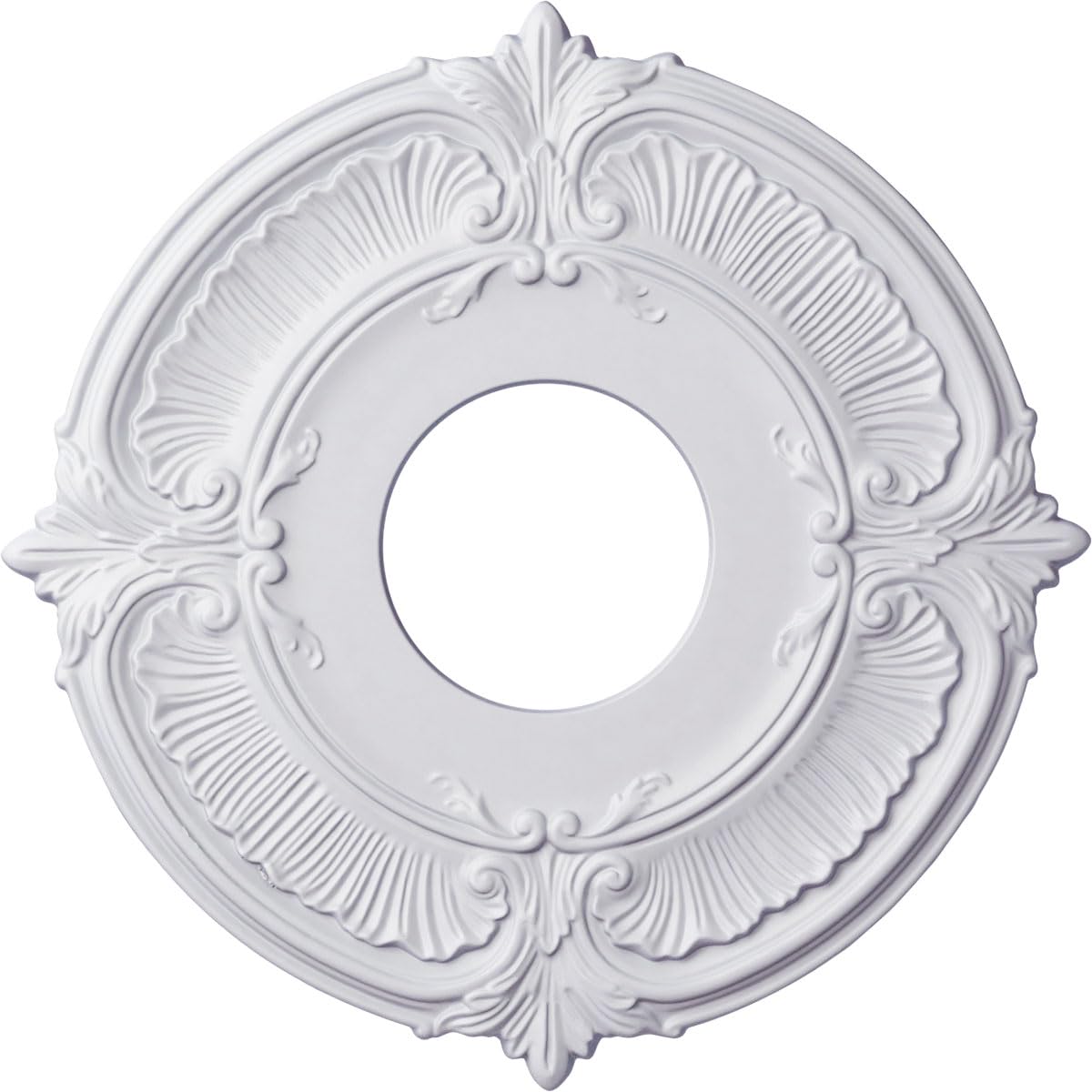 Ekena Millwork CM12AT Attica Ceiling Medallion, 12 3/4"OD x 3 1/2"ID x 1/2"P, Factory Primed