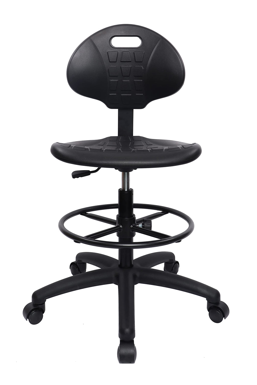Take Ur Seat® Deluxe Drafting Lab Stool Chair, 18'' Adjustable Footring, 10'' Adjustable Height, 450 Lbs Seat Capacity, Heavy Duty, Shipped