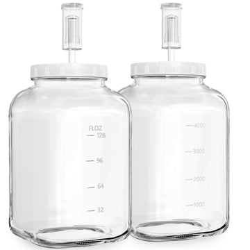 Glass Fermentation Jar Large Pickle Jar Kimchi Containers for Kumbucha Mead