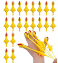20 Pack Slingshot Rubber Chickens, Rubber Chicken Slingshot Flying Chicken Flingers, Novelty Toys & Amusements Flicking Chicken Toys for Party Favors Activities Birthday Gifts