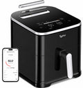 Typhur Sync 8QT AI Smart Air Fryer with Built-in Wireless Meat Thermometer, 9-in-1 XL Non Toxic Ceramic Airfryer, 450°F Max, Cooks 6lb Whole Chicken, Quiet & Dishwasher Safe, Fathers Day Gift, 120V