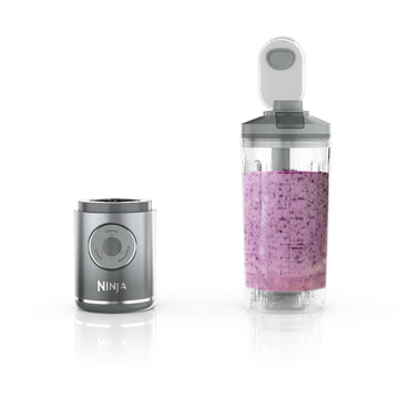 Ninja BC251SL Blast Max Personal Cordless Blender for Smoothies, Blend, Ice Crush, 22 oz. Twist & Go Vessel, Silver - Certified Refurbished