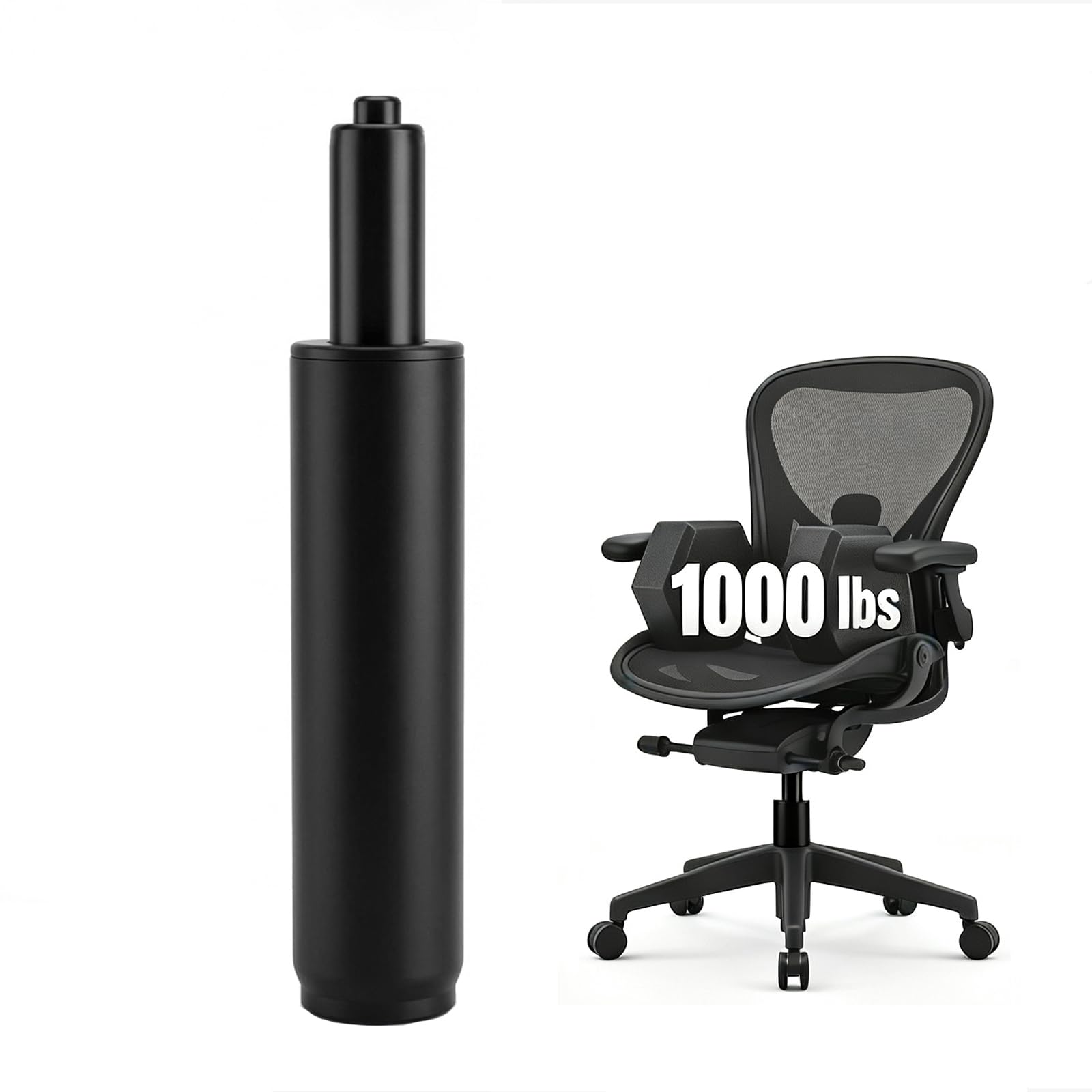 Cqithox 14.2 Inches-22.2 Inches Office Chair Cylinder Replacement Parts, 8in Stroke,heavy Duty 1000 Lbs,hydraulic Chair Gas Lift Universal Gas
