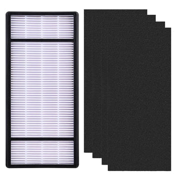 Air Purifier Filters for Honeywell HRF-H1 HRF-H2 HPA050 HPA060 HPA150 HPA160 HHT055 HHT155 Series Air Purifiers - Performance Plus Filter Replacement - 1 Filter and 4 Carbon Filters