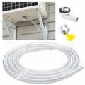 10 Ft Air Conditioner Drain Hose with 3/5 Inch Connector and Clamp | Portable AC Drain Hose Kit, Leakproof Universal Replacement for Portable and Window AC Units