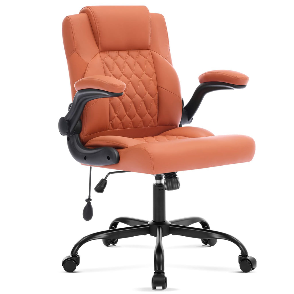 Morkprism Office Chair,executive Computer Desk Chair,brown, 25 inches (W) x 25 inches (L) x 40 inches (H)