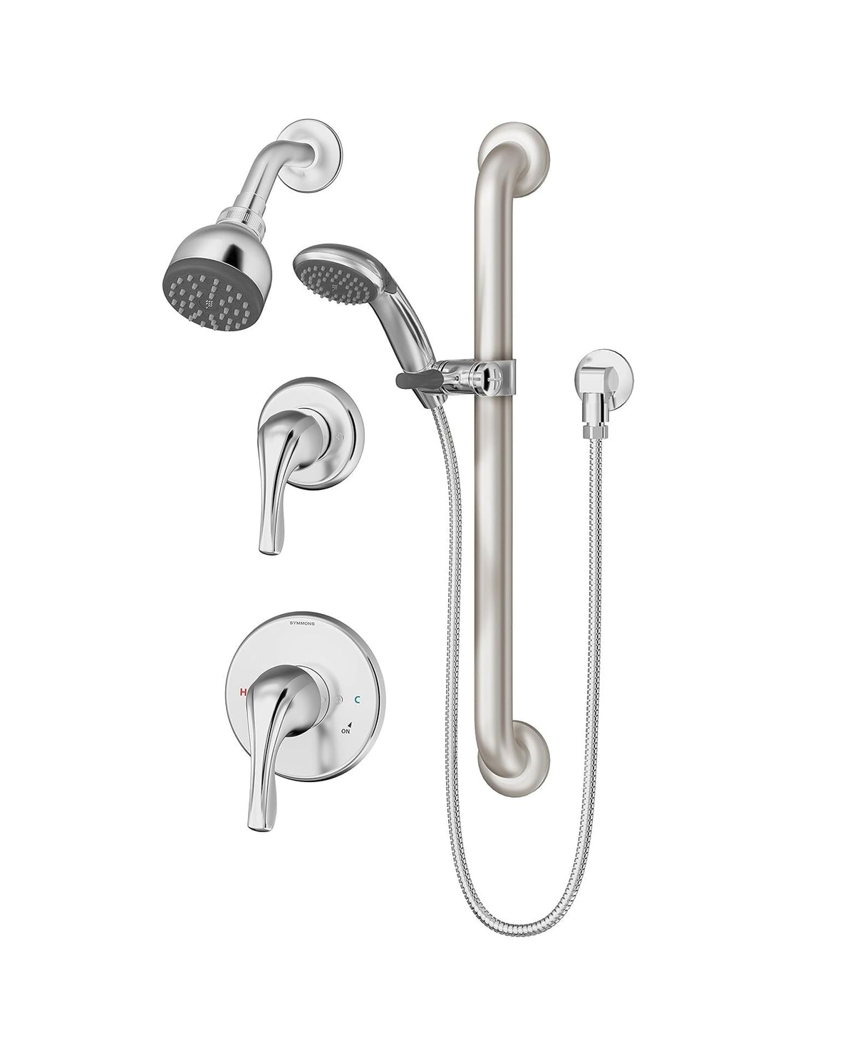 Symmons 9605PLRL1TRM Bathroom-Fixture-Hardware-Parts, Polished Chrome