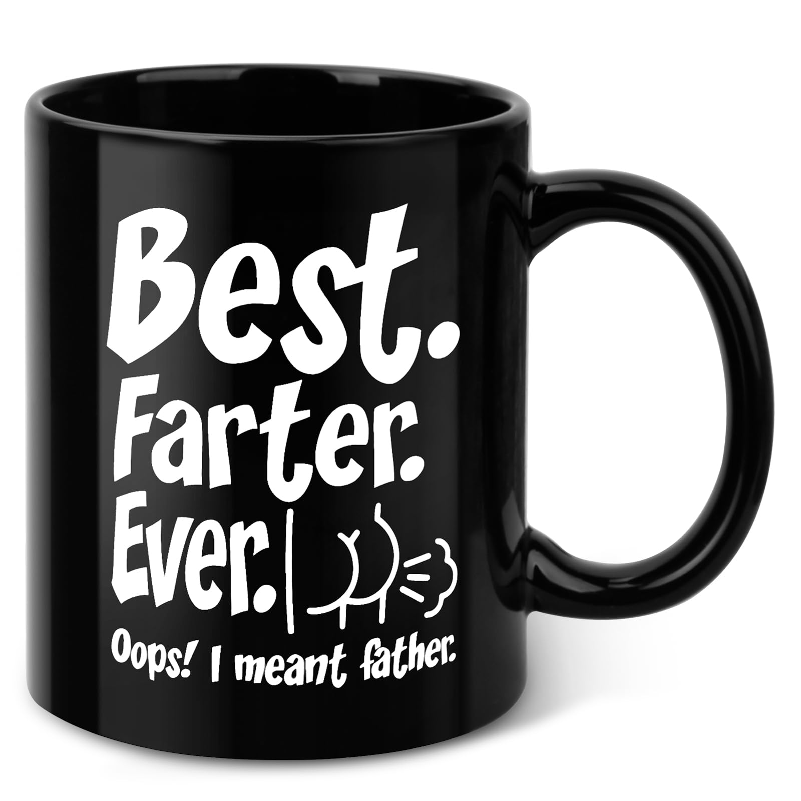 Fathers Day Mug Gifts for Husband Dad Him from Daughter Son Kids Wife - 11 OZ Ceramic Coffee Mug - Stocking Stuffers for Christmas Xmas,Birthday, Anniversary Gag Presents Ideas for PaPa Step Dad