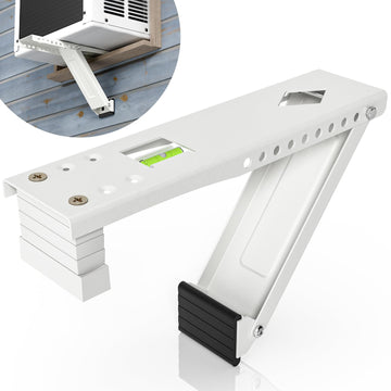 Window AC Bracket, Air Conditioner Support Bracket for Max 12,000 BTU Units | Heavy Steel, Reliable Support Stand for Window AC, Simple Installation AC Mount, AC Holder for Hung Window