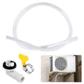3/10Ft Air Conditioner Drain Hose,Portable AC Drain Hose Leak Proof Flexible Durable Drains Hoses for Mini Split,Window Air Conditioner Unit Parts,Hoses Connector and Clamp(3FT,COLOR:white)