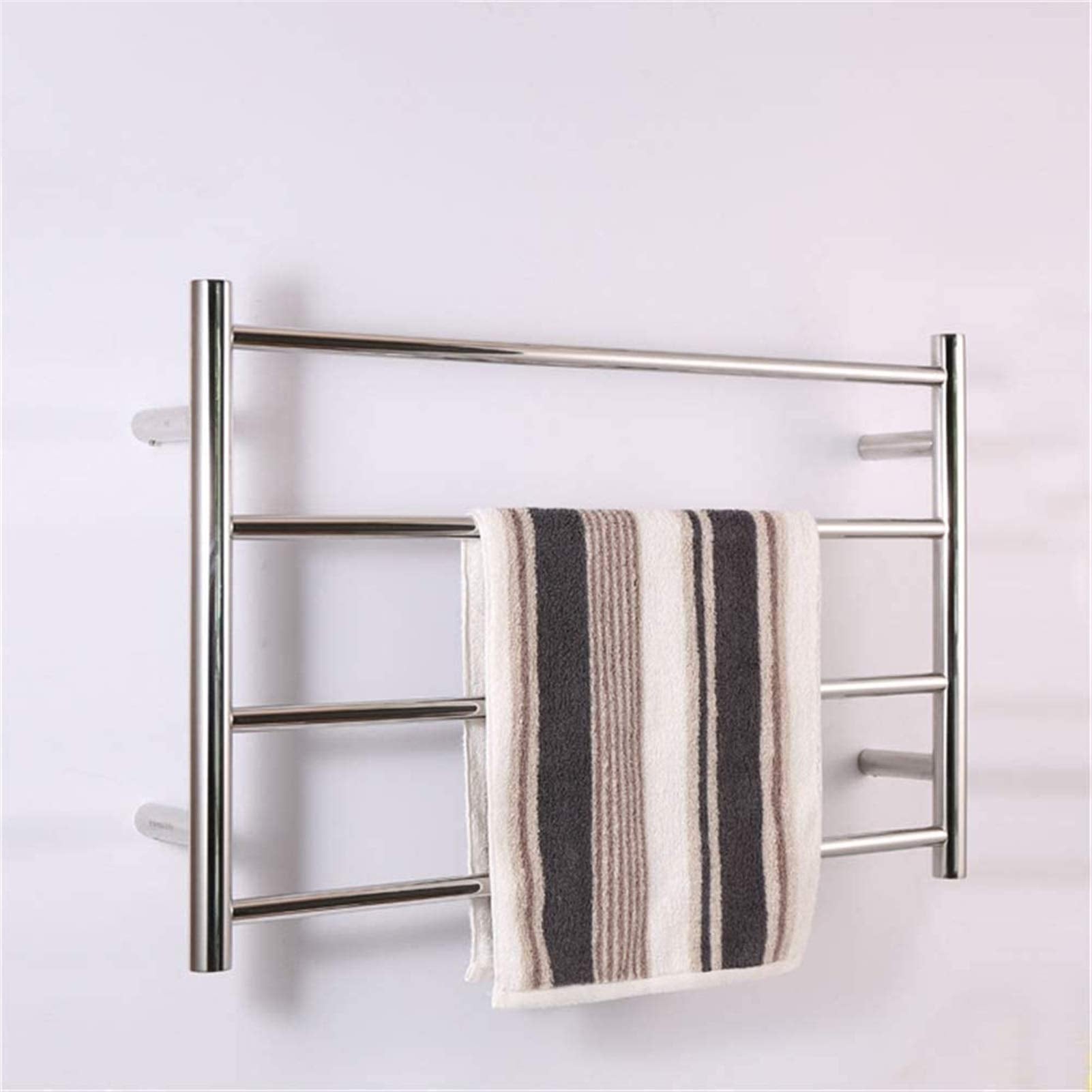Bathroom Wall Heater Stainless Steel Heated Towel Warmer, Bathroom Electric Heating Towel Rack, 500×800×120Mm,Open Line (Color : Open Line) (Open Line)