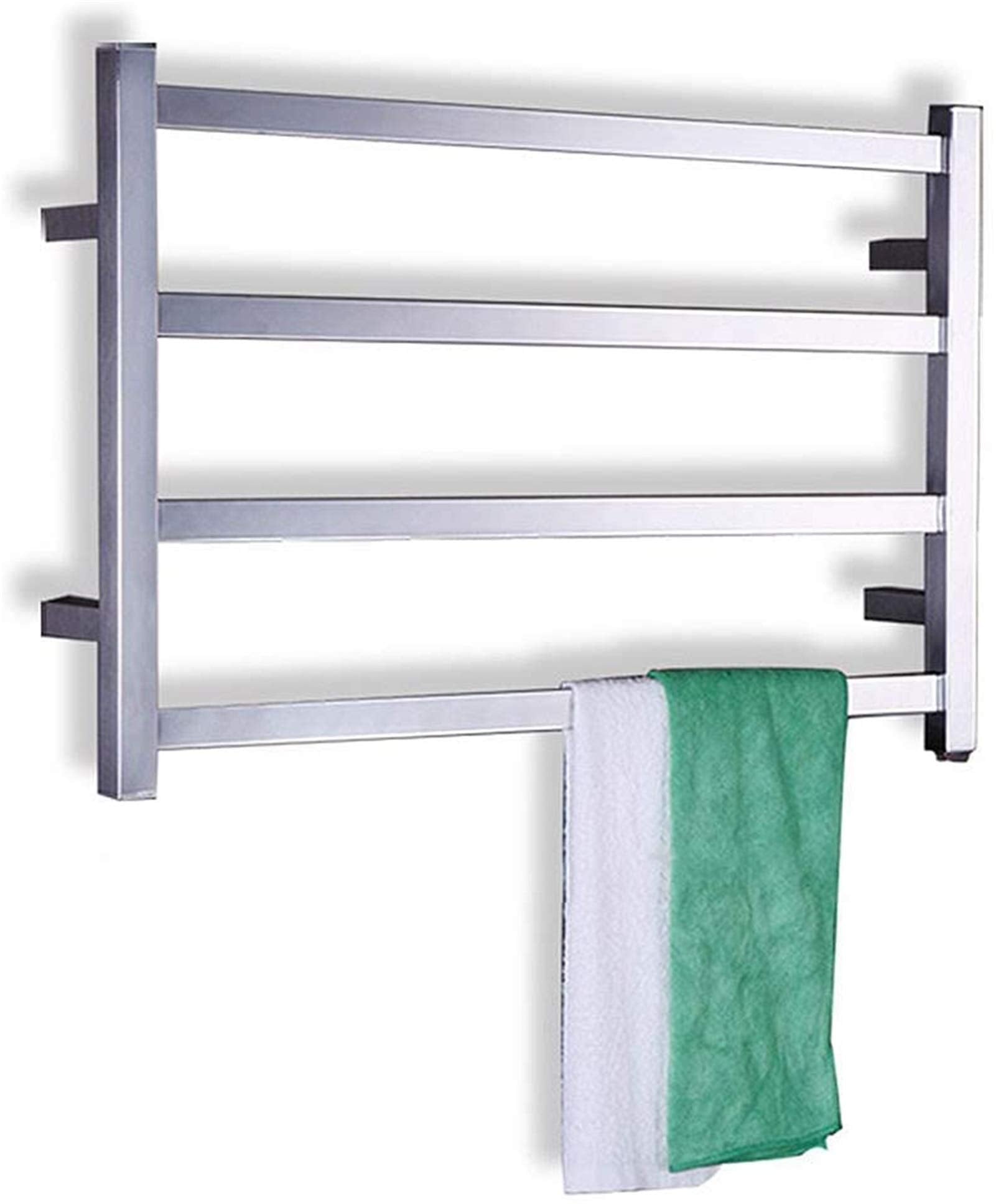 Electric Towel Stainless Steel Drying Rack, Multi-Function Bathroom Towel Heater, Constant Temperature Energy Saving, Low Consumption 8K Mirror Po