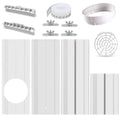 Wafloter Portable Air Conditioner Window Seal Kit, AC Window Seal Suitable for 5.9” AC Exhaust Hose, Adjustable Vertical/Horizontal Sliding Window Vent Seal Plates for A/C Unit Window Vent Kit