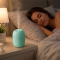 Portable Small Humidifier, USB Personal Desktop Humidifier for Car, Office Room, Bedroom, Auto Shut-Off, 2 Mist Modes, Super Quiet(220ml, Green)