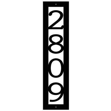 Custom Address Marker - Fits 4x4 Mailbox Post - Vertical House Number