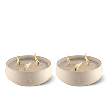 TIKI Citronella Concrete Candle 2 Pack Outdoor Tabletop Décor