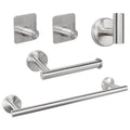 TocTen Bathroom Hardware Set, Thick Stainless Steel Bath Towel Bar Set Including Towel Rack for Bathroom+Toilet Paper Holder+3 Robe Towel Hooks Wall Mount Bathroom Accessory Set(16IN,Brushed Nickel)