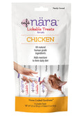 Café Nara - Chicken Lickable Treat for Cats - Supports Pet Hydration - Wet Cat Food/Meal Topper - Traceable Ingredients - Wheat, Corn & Soy Free - Non-GMO - 0.5 oz - 4 Tubes - 1 Pack