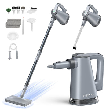 FEPPO Steam Mop & Detachable Handheld Steam Cleaner for Home and Floor