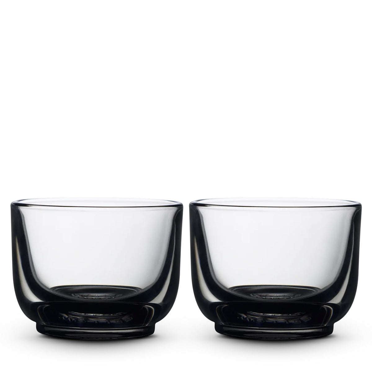 Fellow Pirch Cortado Glasses 4.5 oz Artisanal Cups, Set of 2, Dishwasher Safe Coffee Glasses for Espresso Drinks & Latte Art – Smoke