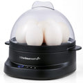 Elite Gourmet 7-Egg Electric Egg Cooker with Voice Alerts – Soft, Medium & Hard-Boiled Eggs Made Perfectly – Fast, No-Monitoring Breakfast Cooker, Auto Shut-Off