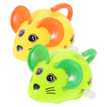 Toddmomy Wind-Up Mouse Toys, 2Pcs Clockwork Scurrying Rat for Kids and Cats, Battery-Free Mechanical Moving Toy, Easter Basket & Goodie Bag Fillers