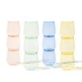 TOSSWARE POP 14oz Vino - Color Series SET OF 12, Premium Quality, Recyclable, Unbreakable & Crystal Clear Plastic Wine Glasses