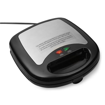 Amazon Basics 3-in-1 Sandwich Maker, Panini Press and Waffle Maker with Removable Ceramic-Coated Plates, 760W, Space-Saving Storage