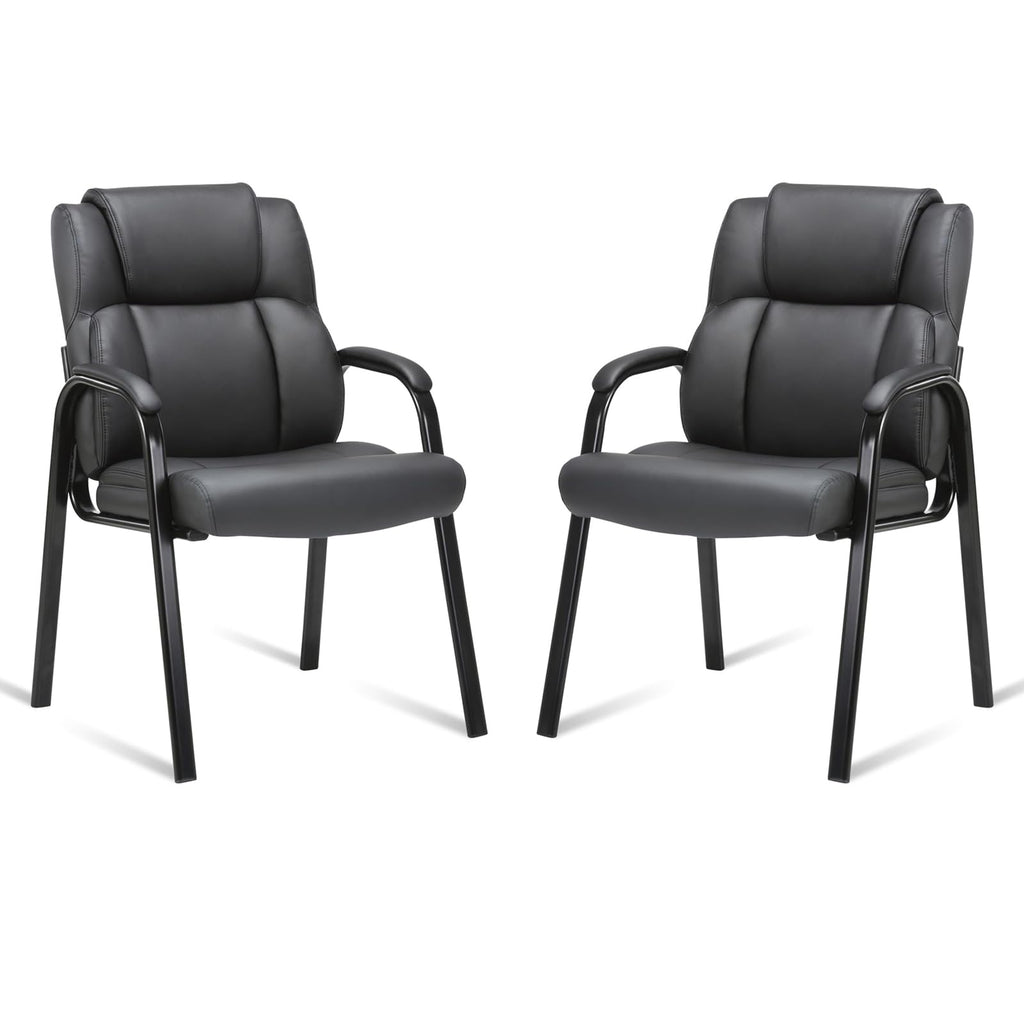 Clatina Armless Reception Chairs, Accent Chair with Rattan Backrest and Modern Industrial Upholstered Chairs, Mid Century Metal Guest Chair