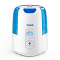 Vicks Dual Comfort Cool + Warm Mist Humidifier for Bedrooms With Fusion Technology, Compatible with Vicks VapoPads and VapoSteam, White