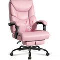 Wailor 400lbs Office Chair with Foot Rest, Reclining Big and Tall Office Chair with Lumbar Support, High Back Pu Leather Computer Chair,comfy