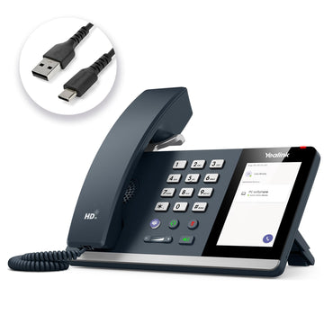 Yealink MP45 Microsoft Teams Certified USB Desk Phone,Cost-Effective Alternative to MP50,NOT SIP/VoIP Phone | Plug&Play via USB-A/C Cable | Powered by Computer | Dedicated for Teams & Skype