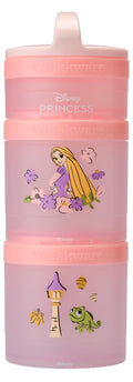 (Rapunzel) DiSNEY PRINCESS Whiskware Stackable Snack Pack - 3 Jar + Handle - White/Pink/Purple