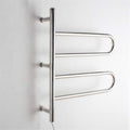 Bathroom Wall heaterTowel WarmerTowel Warmer, ElectricTowel Rack Wall-Mounted Rotatable 304 Stainless SteelTowel Dryer Space Saving IP56 Waterproof Suitable for Bathroom(
