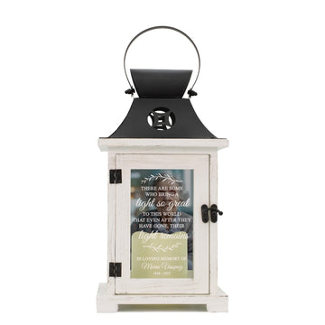 Personalized Memorial Lantern, Picture Frame Remembrance Decor, Engraved Light Shines Sympathy Indoor Lantern, Gift for Loss of Loved One