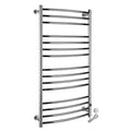 Towel Warmer 304 Stainless Steel Heated Towel Rail Radiator Wall-Mounted Electric Heated Towel Rack with 15 Bars Bathroom Towel Drying Rack 1200X655X80Mm Hardwi,