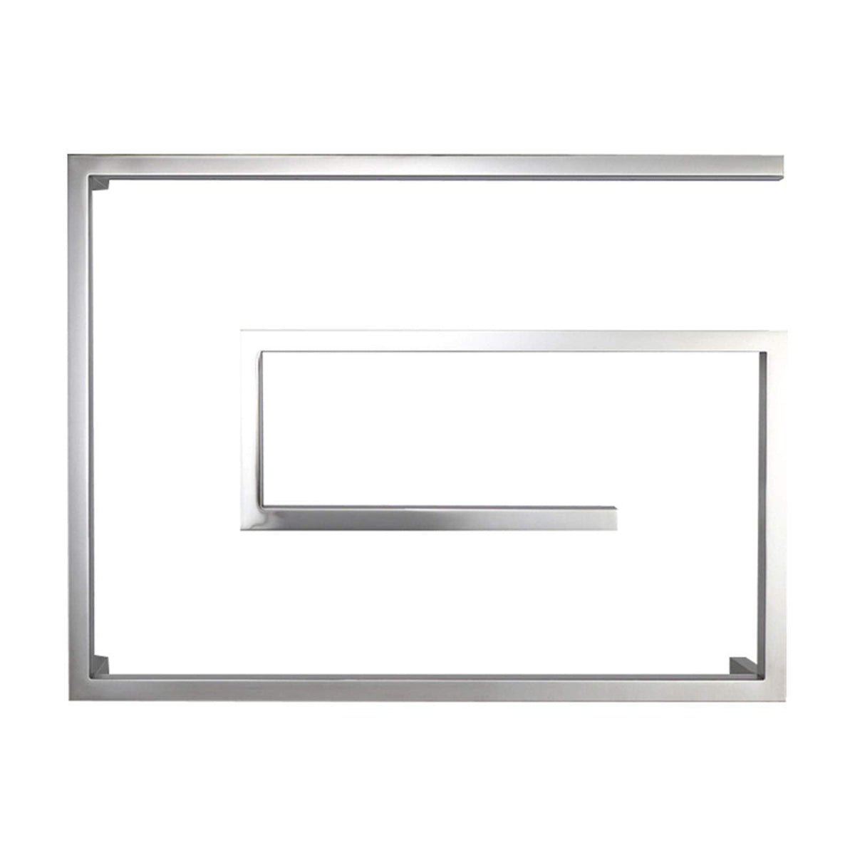 Chrome Towel Warmer Rack Radiator Wall Mount Towel Rail Square Bars,Electric Towel Racks, Bathroom Towel Drying Rack for Home, Hotel
