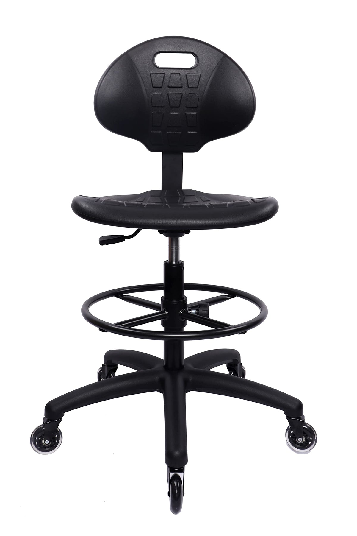 Take Ur Seat® Deluxe Drafting Lab Stool Chair, 18'' Adjustable Footring, 10'' Adjustable Height, 450 Lbs Seat Capacity, Heavy Duty,shipped