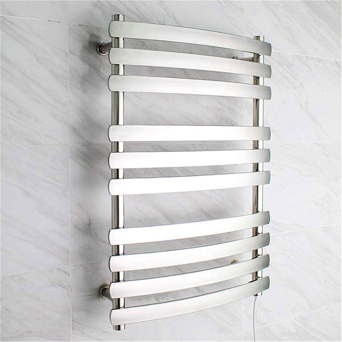 Heated Towel Rail Rails Towel Warmer,Towel Rack, Towel Warmer Electric Wall Mounted Stainless Steel 10-Bar IP56 Waterproof Rapid Heating Towel Dryer Home Bathroom Accessories (Colo